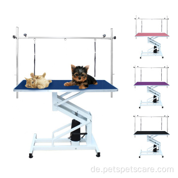 Haustierpfeilungstisch mit Rädern Hundepflege Tisch